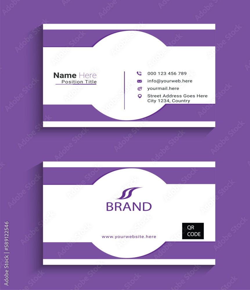 new and modern business card design template new and modern business card design template