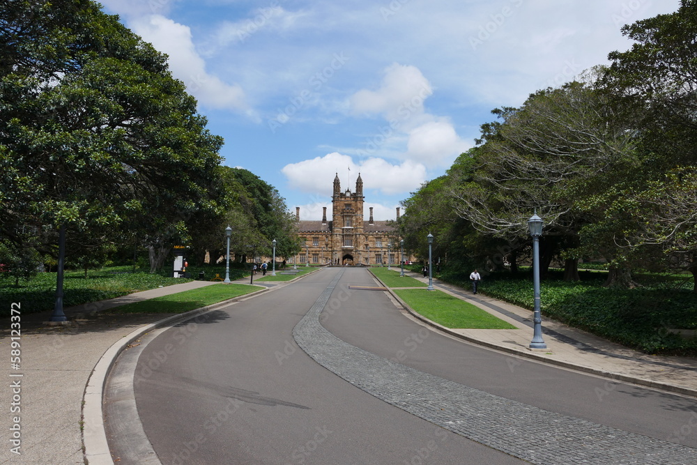 Straße zur Universität von Sydney