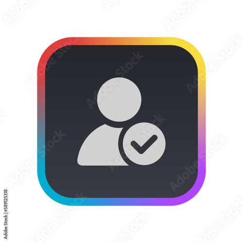 Verified User - Pictogram (icon) 