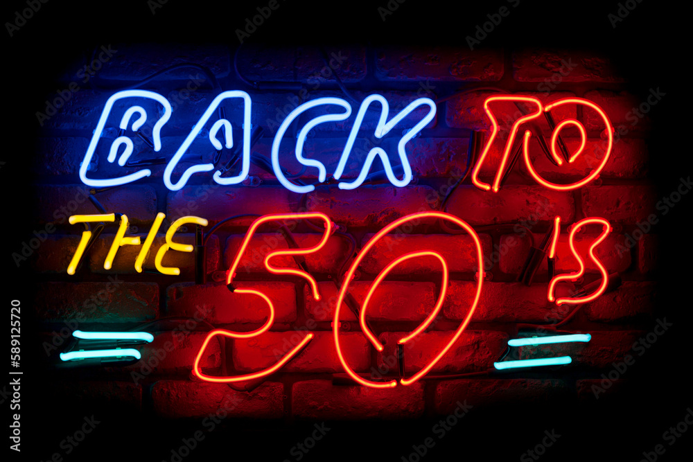 Back to the 50's - Neon light Back to the 50's - Neon light