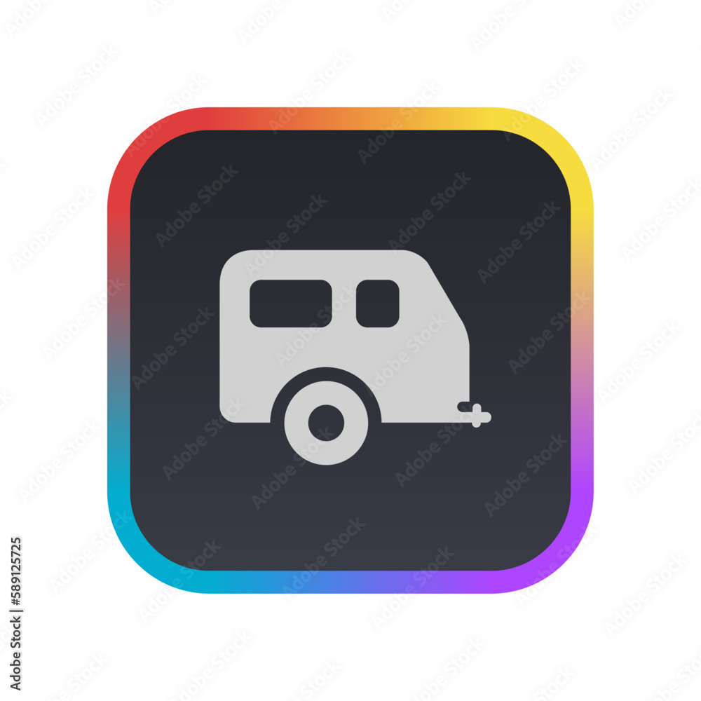 Camper - Pictogram (icon) Camper - Pictogram (icon)
