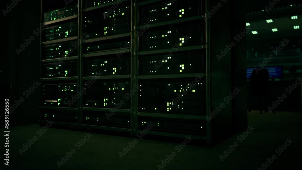 data center with multiple rows of fully operational server racks data center with multiple rows of fully operational server racks