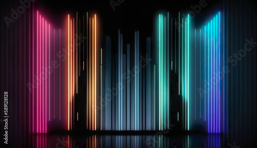 Futuristic Frequency: Glowing Waves