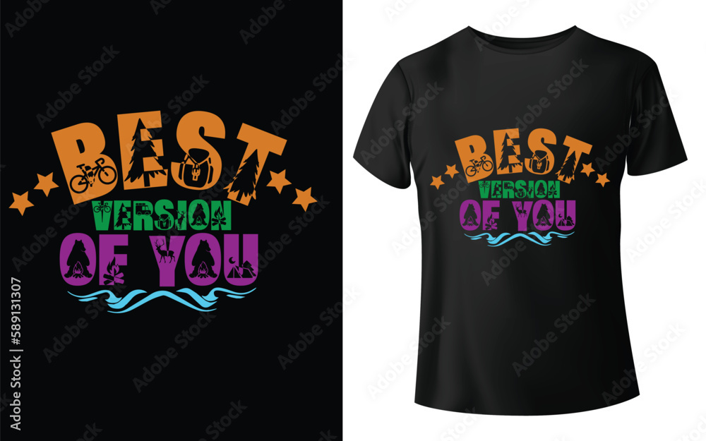 Best Version Of You Typographic Tshirt Design - T-shirt Design For Print Eps Vector.eps Best Version Of You Typographic Tshirt Design - T-shirt Design For Print Eps Vector.eps