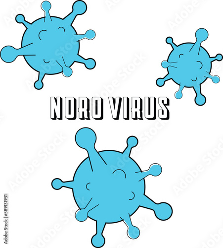 set of virus photo
