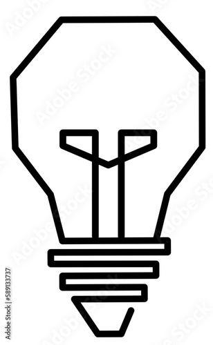 bulb line icon