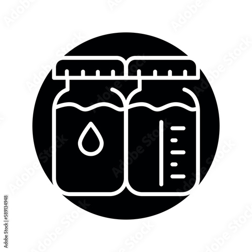 Donor breast milk olor line icon. Pictogram for web page