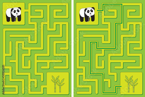 Easy panda maze