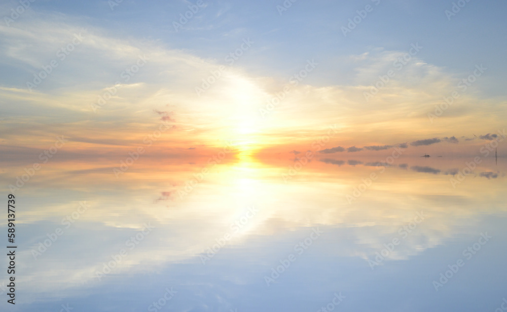 the reflection of a beautiful sunset in the caribbean sea the reflection of a beautiful sunset in the caribbean sea