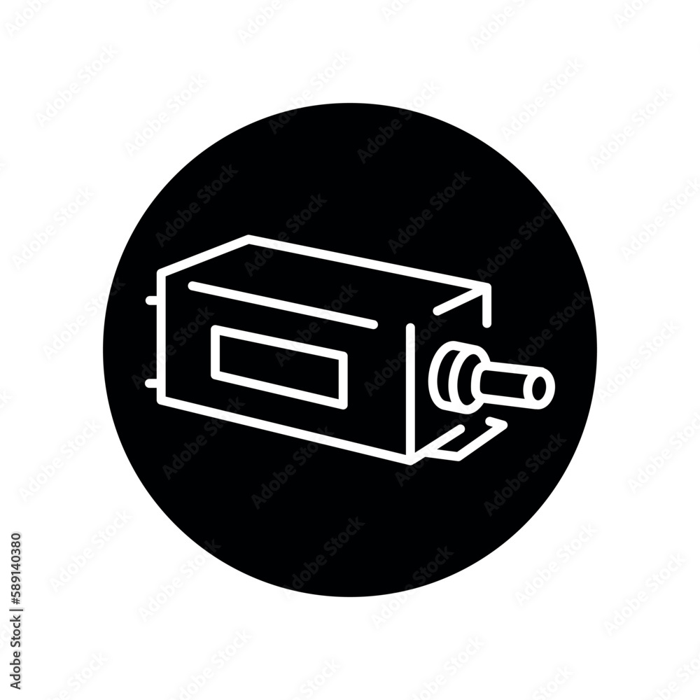 IMPATT diode black line icon. Pictogram for web page IMPATT diode black line icon. Pictogram for web page