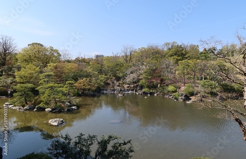  A scene of Nihon-teien Japanese Garden in Expo' 70 Commemorative Park in Suita City in Osaka Prefecture 大阪府吹田市にある万博記念公園の日本庭園の風景