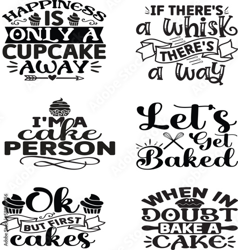 Baking Quotes svg Bundle. Quotes about baking, Kitchen Baking cut files Bundle of 15 svg eps Files for Cutting Machines Cameo Cricut, Kitchen Baking Quotes