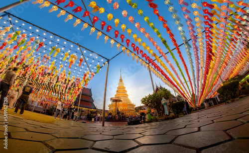 Wat Hariphunchai, Lamphun Province, Thailand photo