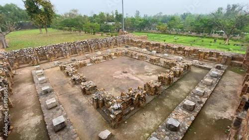 Feroz Shah Kotla fort located in New Delhi, India photo