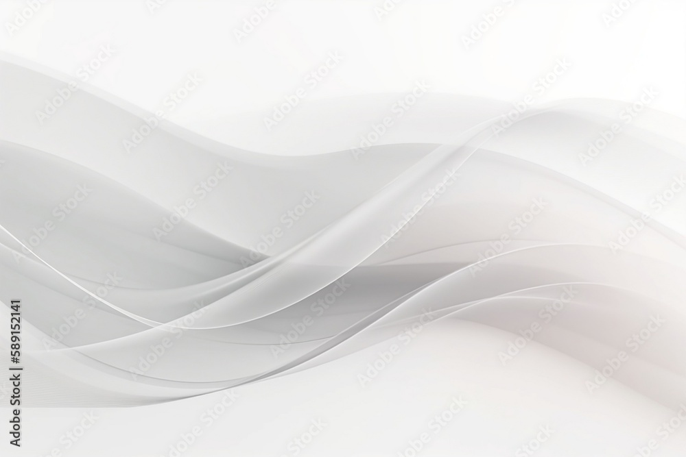 Simple White Background with Soft Colored Smooth Lines Simple White Background with Soft Colored Smooth Lines