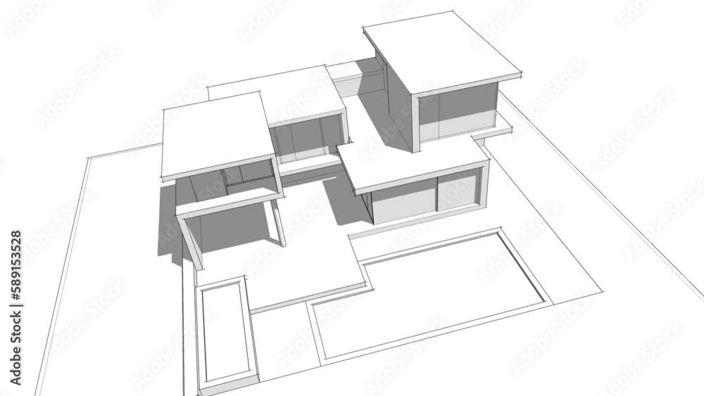 house building architecture 3d sketch house building architecture 3d sketch
