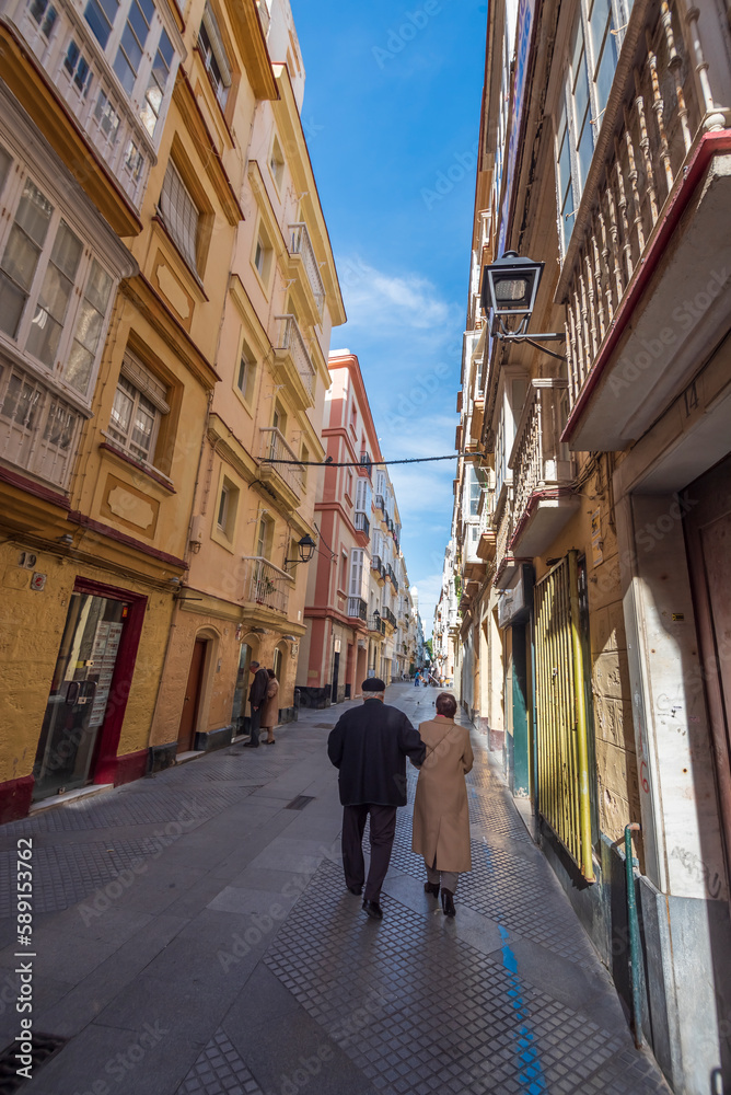 Cadiz a port city in Andalusia in southwest Spain and different city views