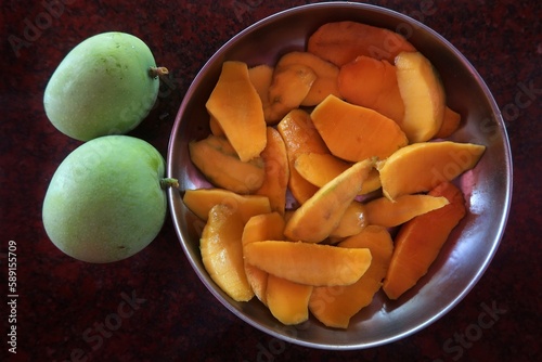 Mango slice ready to eat 
