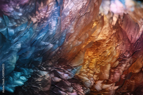 Wallpaper Mural Generative AI image of formation of vibrant multi colored crystals of rock with beautiful texture and inspiring fantasy on abstract background Torontodigital.ca