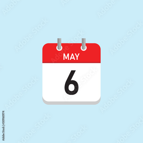 May 6 Concept Design. Vector Illustration.