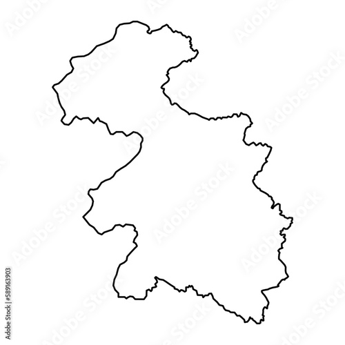 Gorizia map  region of Slovenia. Vector illustration.