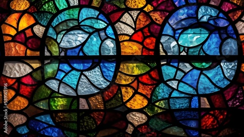 Stained glass texture, colorful, perfect for web design background or wallpaper