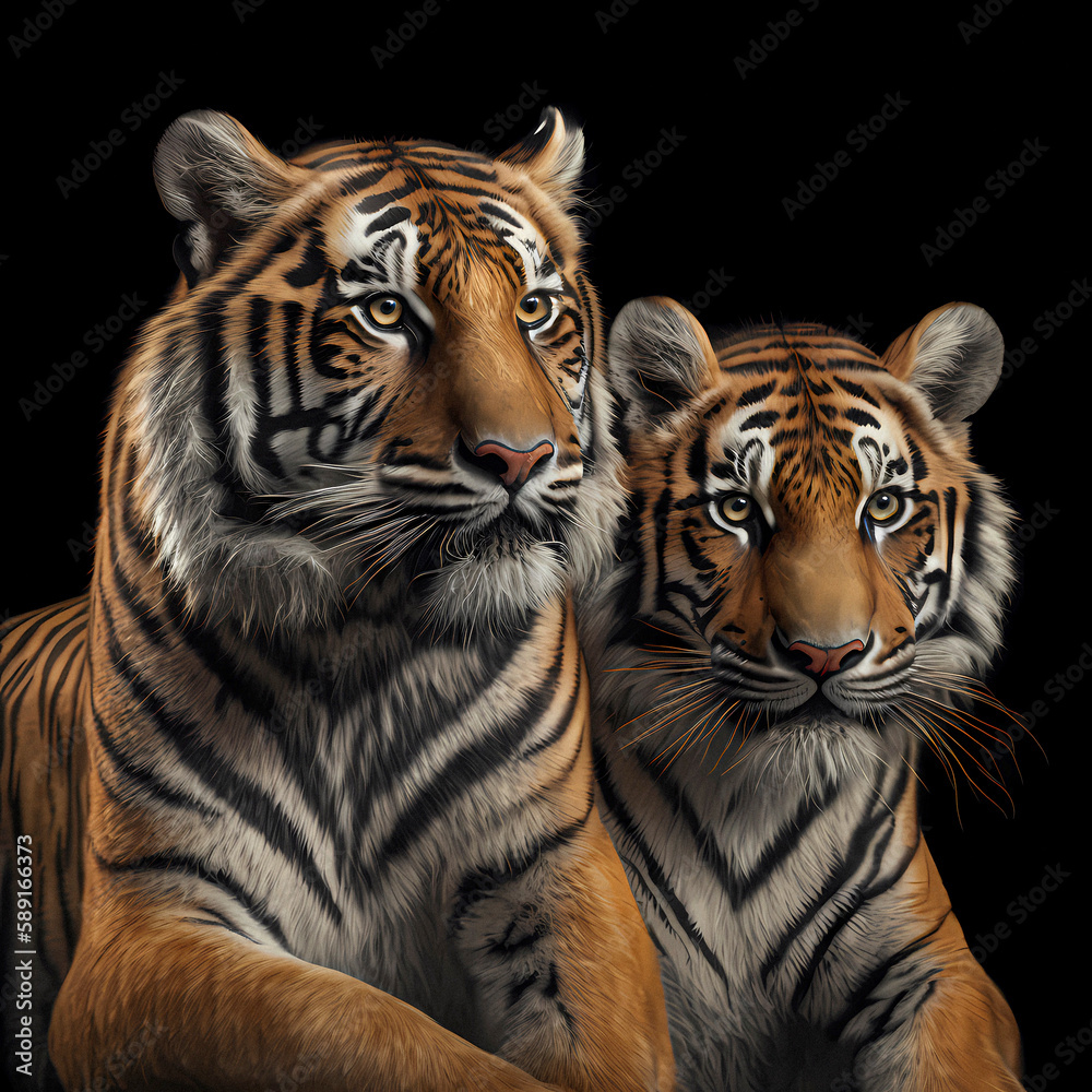 Obraz premium Tiger,, AI generated