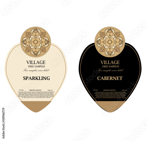 WINE LABEL COLLECTION DECORATIVE STICKER