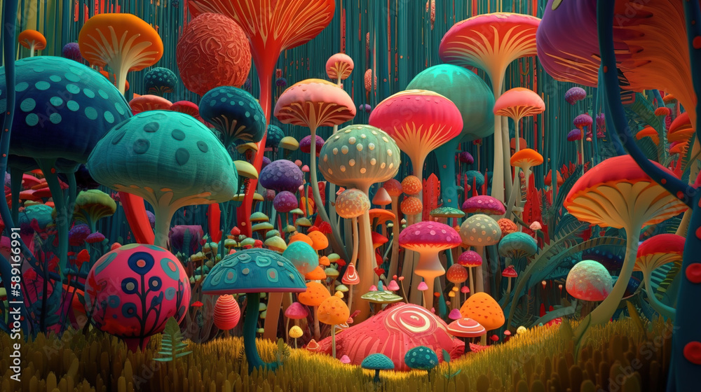 Neon Mushrooms Neon Mushrooms