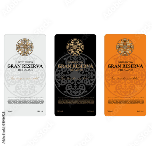 WINE LABEL COLLECTION DECORATIVE STICKER
