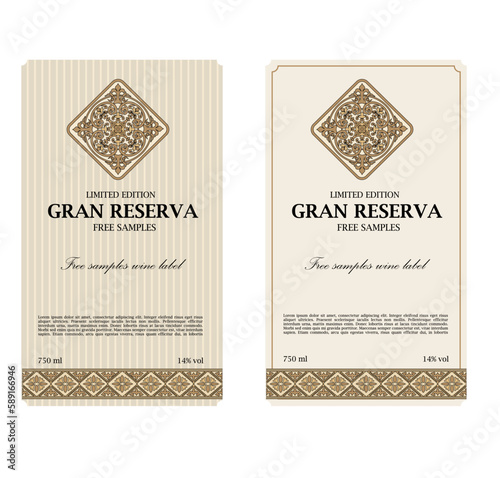 WINE LABEL COLLECTION DECORATIVE STICKER