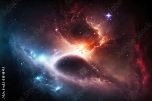exploring colors of universe experience the nebula generative ai