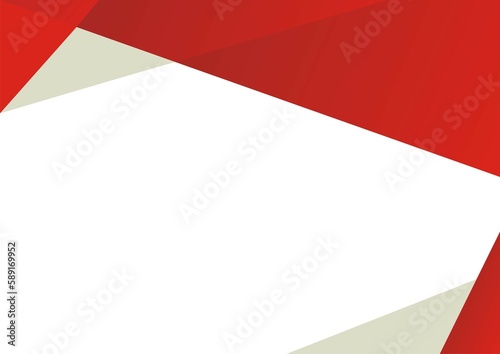 red and white element frame background