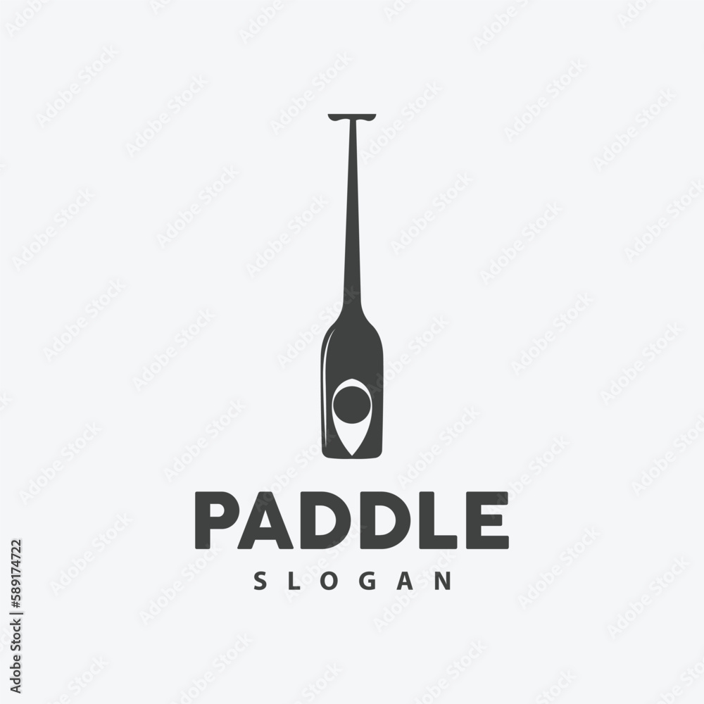 Paddle Logo, Boat Paddle Vector, Crossed Paddle Icon, Illustration Symbol Simple Design Paddle Logo, Boat Paddle Vector, Crossed Paddle Icon, Illustration Symbol Simple Design