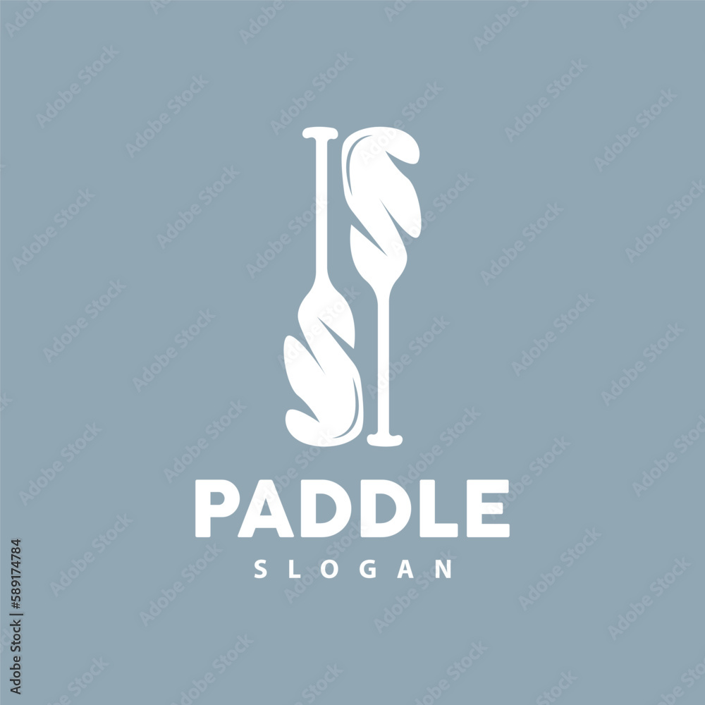 Paddle Logo, Boat Paddle Vector, Crossed Paddle Icon, Illustration Symbol Simple Design Paddle Logo, Boat Paddle Vector, Crossed Paddle Icon, Illustration Symbol Simple Design