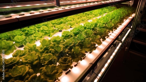 A high-angle shot of a gree...