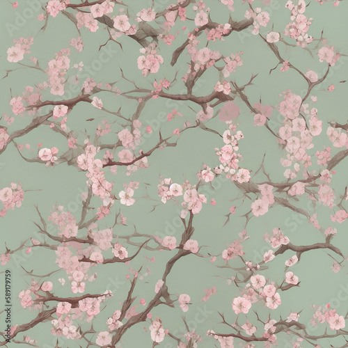 Seamless repeating pattern - beautiful floral pattern