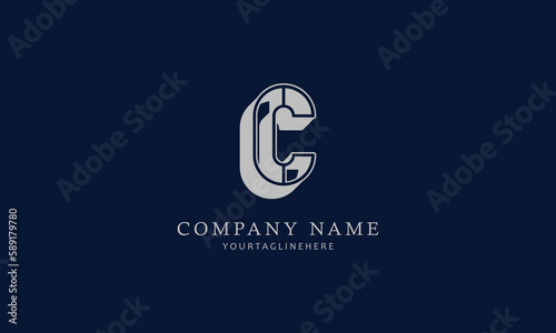 Abstract letter C logotype. Modern logo idea sign. Universal emblem vector icon. company logo, minimal design brand name, logo design.