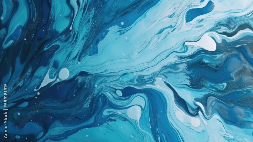 abstract blue water background, Generative AI abstract blue water background, Generative AI