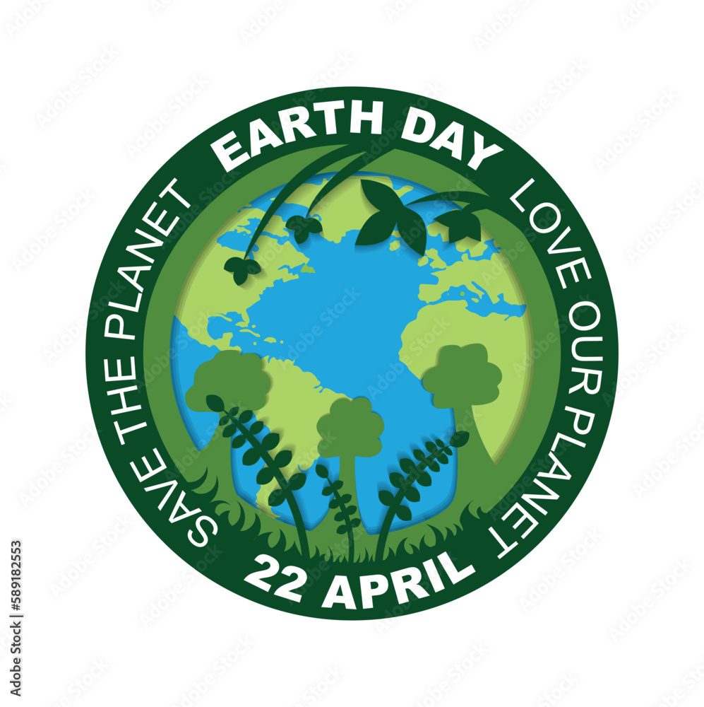 Fototapeta premium World environment and earth day concept, vector, illustration.