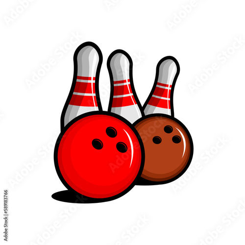 Balls vector,  bowling sport design vector