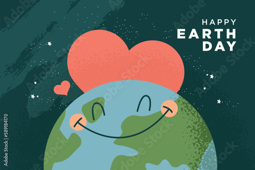 International Mother Earth Day. Ecology, environmental problems and environmental protection. Vector illustration for graphic and web design, business presentation, marketing and print material.