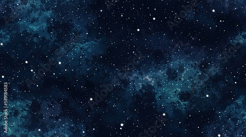 starry night sky seamless background - by generative ai