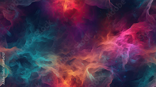 background with colorful smoke and mist - by generative ai