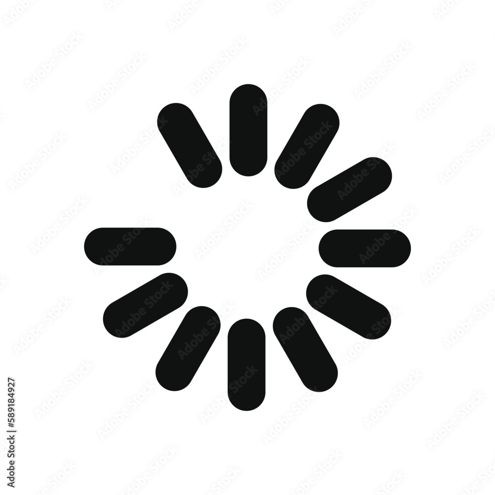 Loading icon isolated with white background