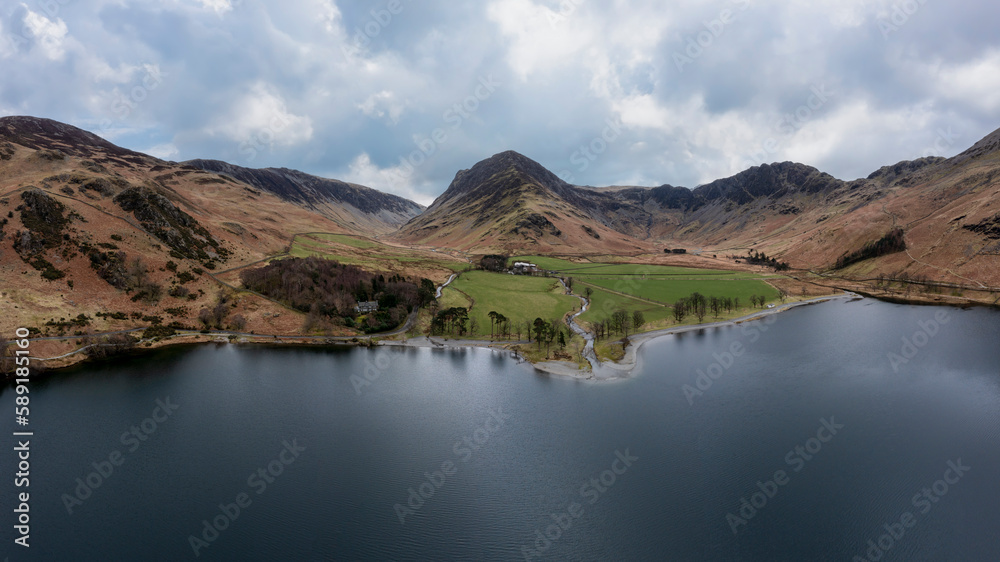 Buttermere Fleetwith Pike and Haystacks