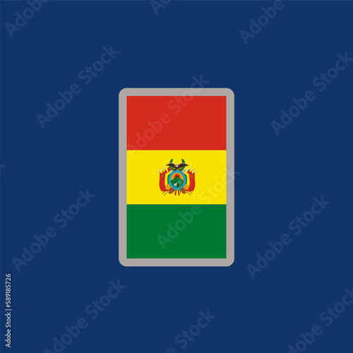 Illustration of bolivia flag Template