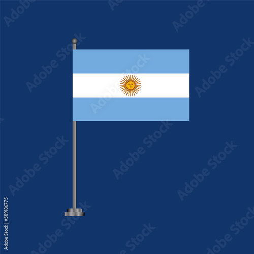 Illustration of argentina flag Template