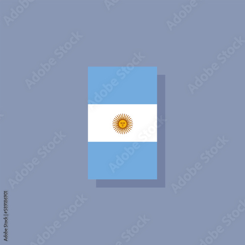 Illustration of argentina flag Template