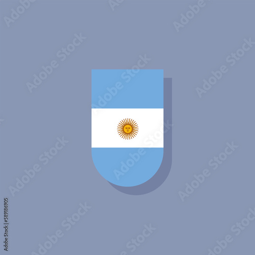 Illustration of argentina flag Template